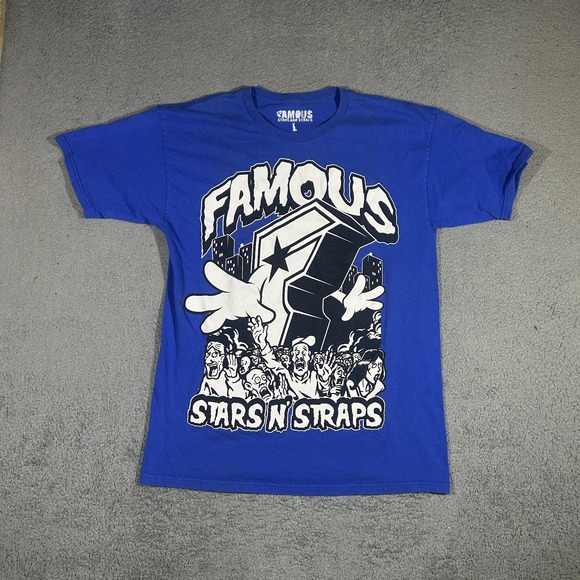 Famous Stars & Straps Other - Famous Stars and Straps Men's Large Blue Graphic T-Shirt #3942